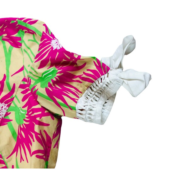 8172 Lilly Pulitzer women's sz 4 tropical floral short sleeve dress - Picture 4 of 10